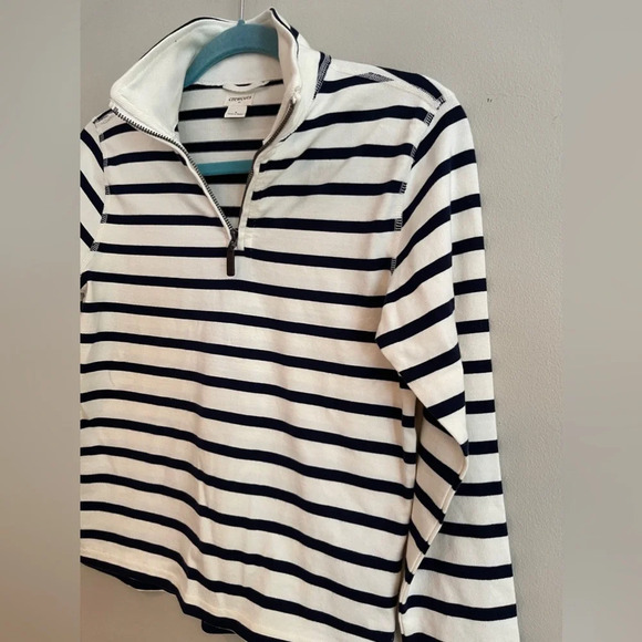 NWOT Boys CrewCuts striped half zip sweater - Picture 3 of 5